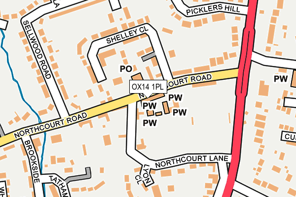 OX14 1PL map - OS OpenMap – Local (Ordnance Survey)
