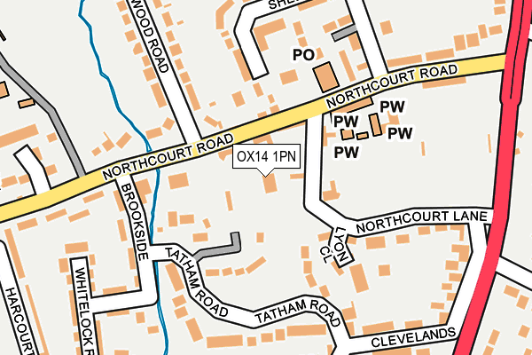 OX14 1PN map - OS OpenMap – Local (Ordnance Survey)