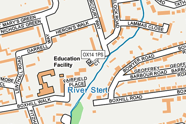 OX14 1PS map - OS OpenMap – Local (Ordnance Survey)