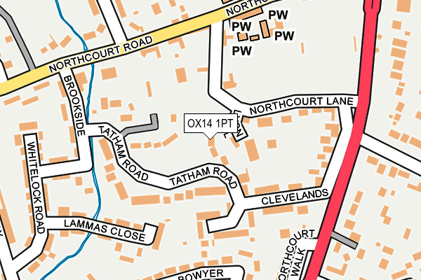 OX14 1PT map - OS OpenMap – Local (Ordnance Survey)