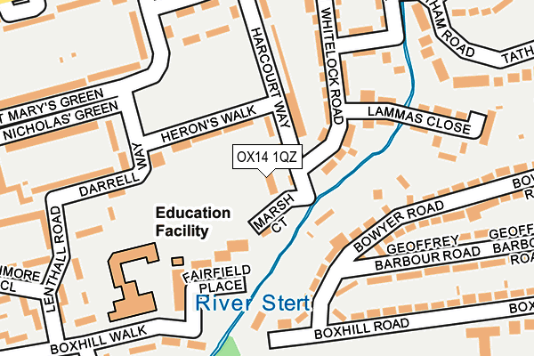 OX14 1QZ map - OS OpenMap – Local (Ordnance Survey)