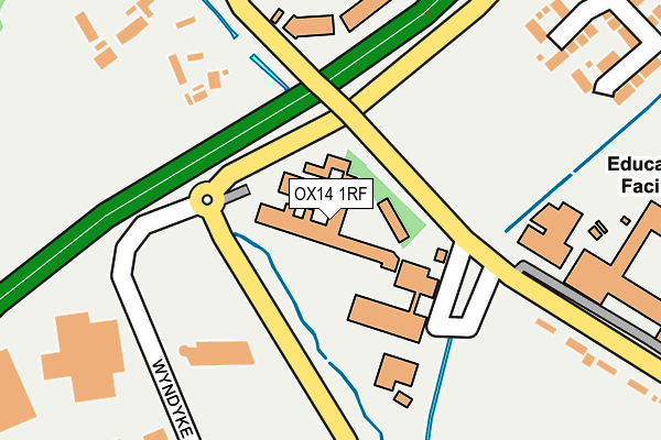 OX14 1RF map - OS OpenMap – Local (Ordnance Survey)