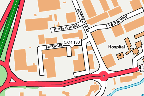 OX14 1SD map - OS OpenMap – Local (Ordnance Survey)