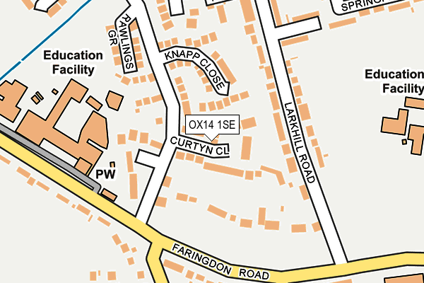 OX14 1SE map - OS OpenMap – Local (Ordnance Survey)
