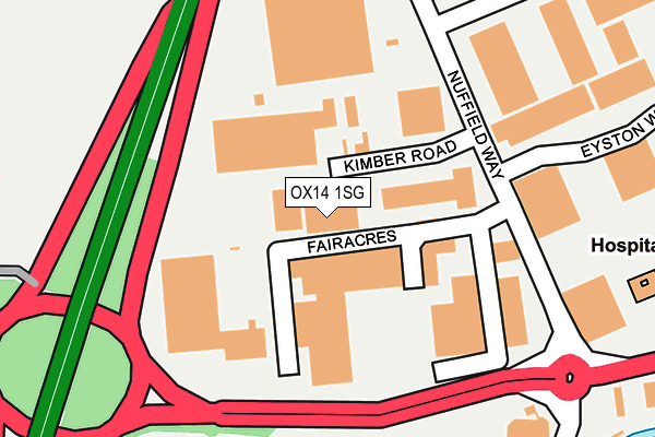 OX14 1SG map - OS OpenMap – Local (Ordnance Survey)