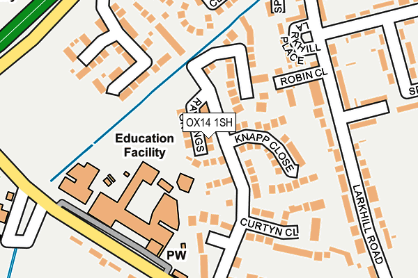 OX14 1SH map - OS OpenMap – Local (Ordnance Survey)