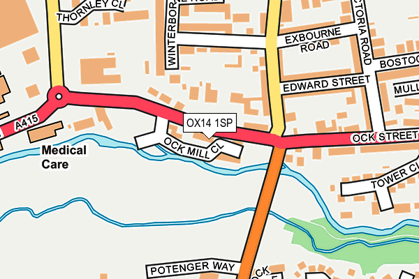 OX14 1SP map - OS OpenMap – Local (Ordnance Survey)