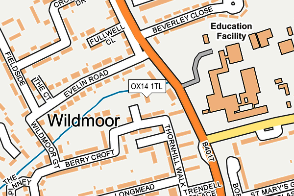 OX14 1TL map - OS OpenMap – Local (Ordnance Survey)