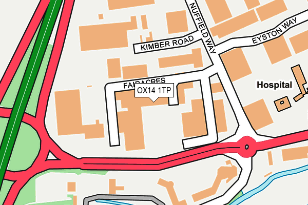 OX14 1TP map - OS OpenMap – Local (Ordnance Survey)