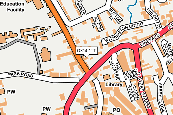 OX14 1TT map - OS OpenMap – Local (Ordnance Survey)