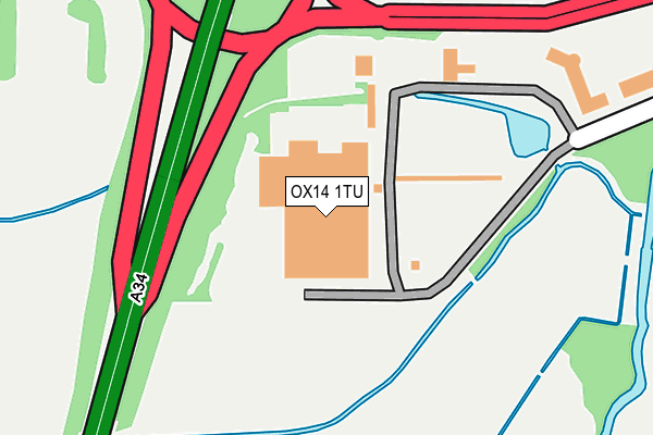 OX14 1TU map - OS OpenMap – Local (Ordnance Survey)