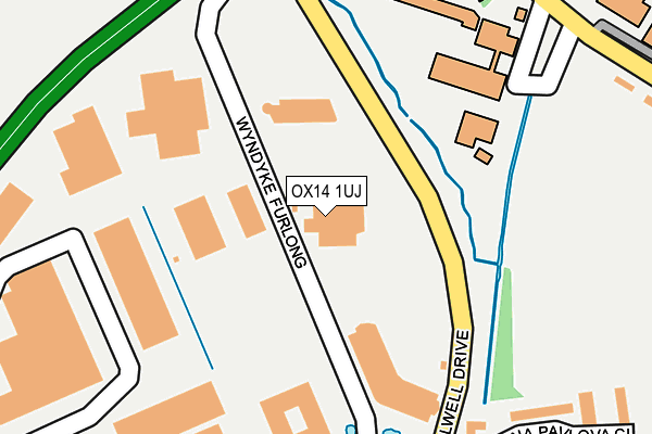 OX14 1UJ map - OS OpenMap – Local (Ordnance Survey)