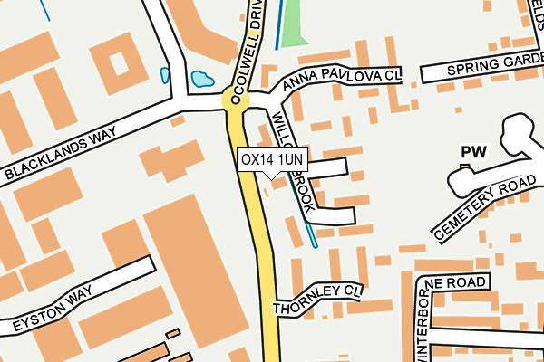 OX14 1UN map - OS OpenMap – Local (Ordnance Survey)