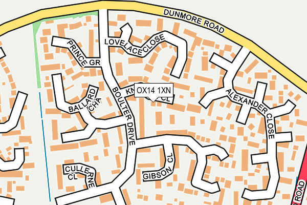 OX14 1XN map - OS OpenMap – Local (Ordnance Survey)