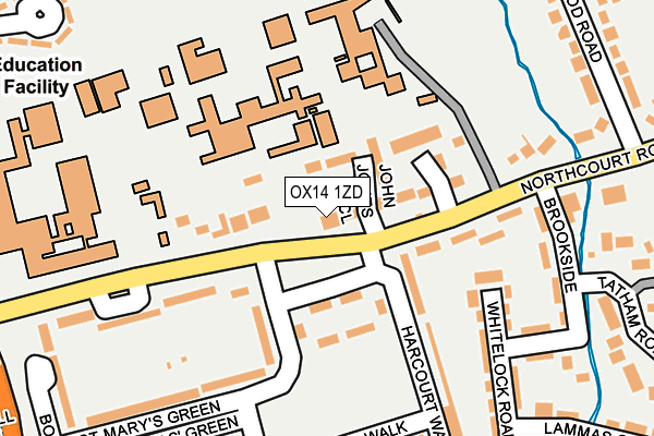 OX14 1ZD map - OS OpenMap – Local (Ordnance Survey)