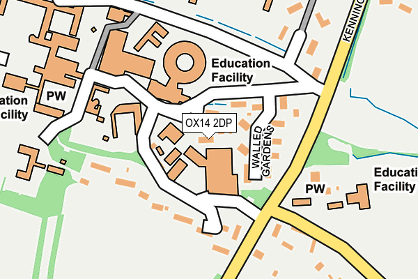 OX14 2DP map - OS OpenMap – Local (Ordnance Survey)