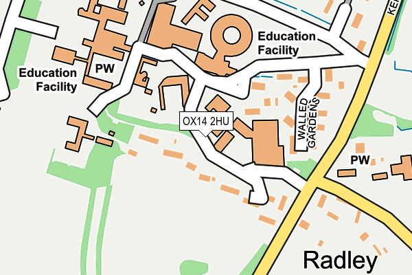 OX14 2HU map - OS OpenMap – Local (Ordnance Survey)