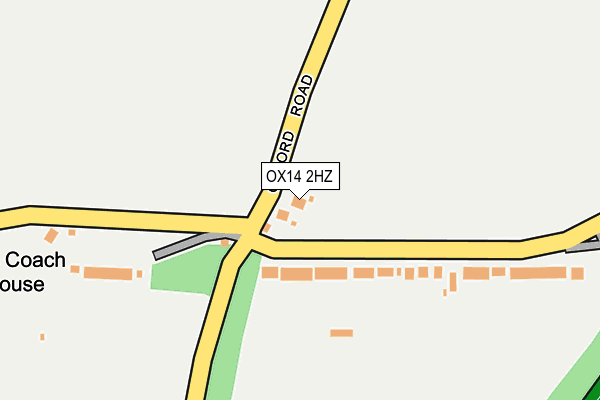 OX14 2HZ map - OS OpenMap – Local (Ordnance Survey)