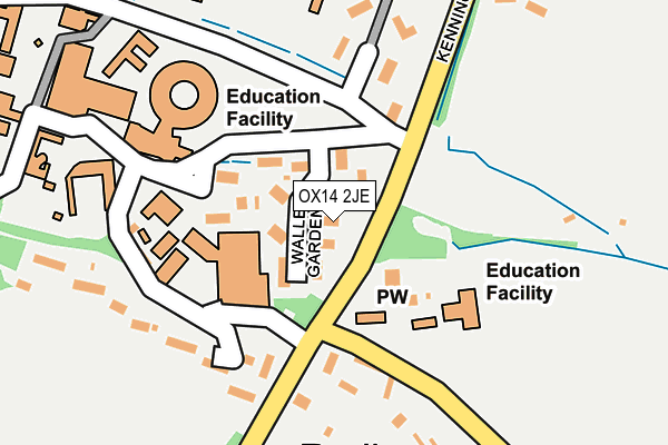 OX14 2JE map - OS OpenMap – Local (Ordnance Survey)