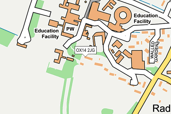 OX14 2JG map - OS OpenMap – Local (Ordnance Survey)