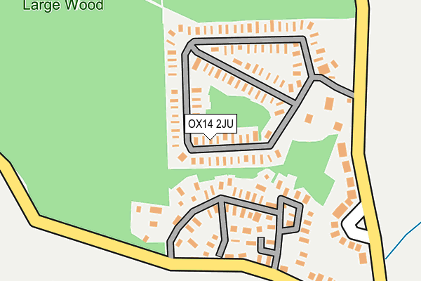 OX14 2JU map - OS OpenMap – Local (Ordnance Survey)