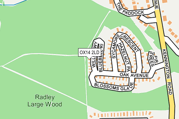OX14 2LD map - OS OpenMap – Local (Ordnance Survey)