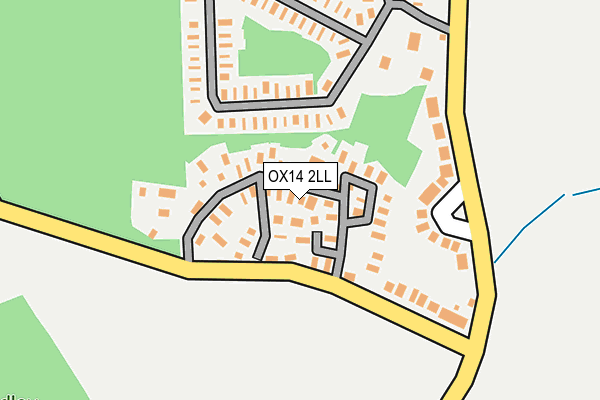 OX14 2LL map - OS OpenMap – Local (Ordnance Survey)