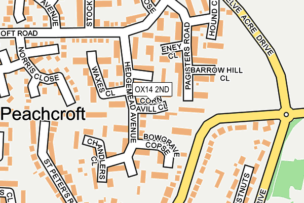 OX14 2ND map - OS OpenMap – Local (Ordnance Survey)