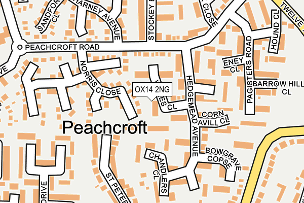 OX14 2NG map - OS OpenMap – Local (Ordnance Survey)