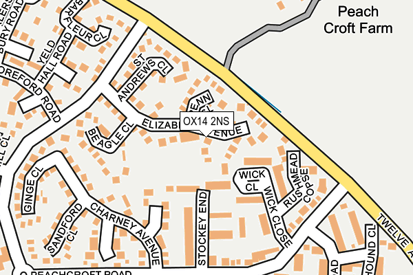 OX14 2NS map - OS OpenMap – Local (Ordnance Survey)