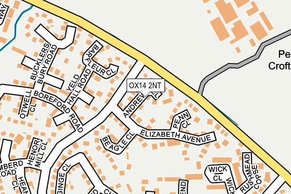 OX14 2NT map - OS OpenMap – Local (Ordnance Survey)