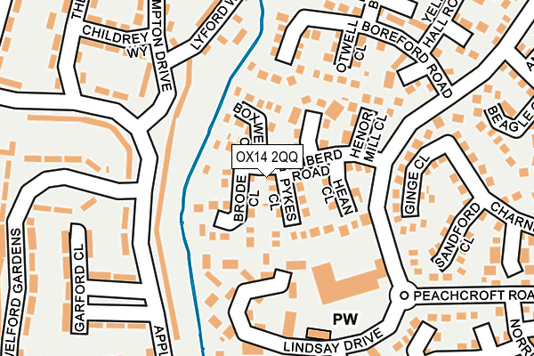 OX14 2QQ map - OS OpenMap – Local (Ordnance Survey)
