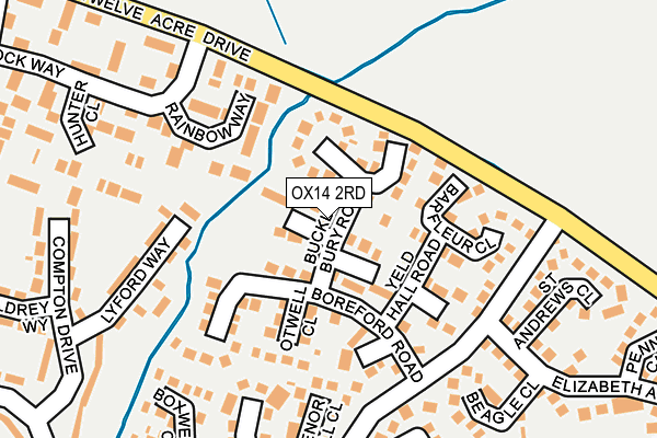 OX14 2RD map - OS OpenMap – Local (Ordnance Survey)