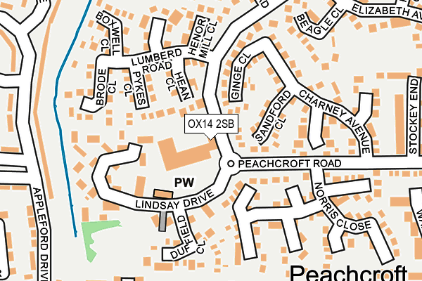 OX14 2SB map - OS OpenMap – Local (Ordnance Survey)