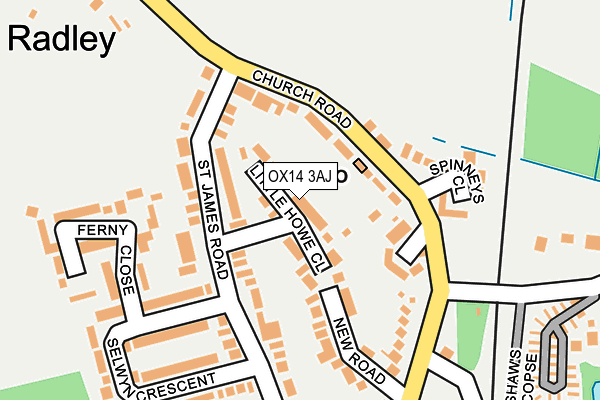 OX14 3AJ map - OS OpenMap – Local (Ordnance Survey)