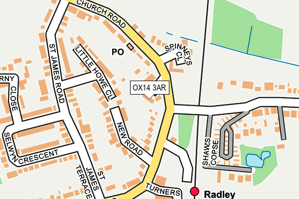 OX14 3AR map - OS OpenMap – Local (Ordnance Survey)