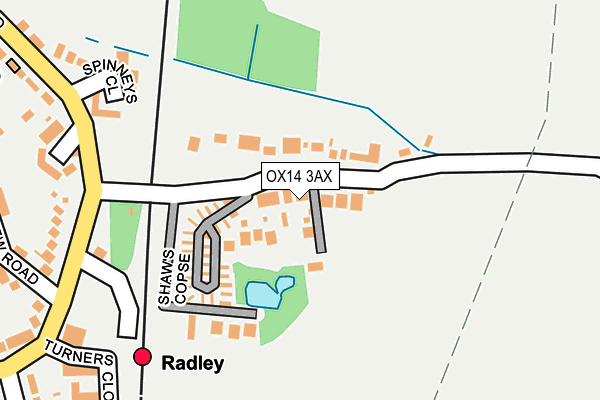 OX14 3AX map - OS OpenMap – Local (Ordnance Survey)