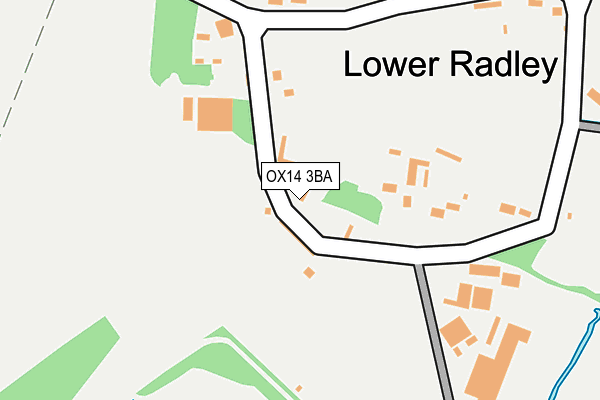 OX14 3BA map - OS OpenMap – Local (Ordnance Survey)