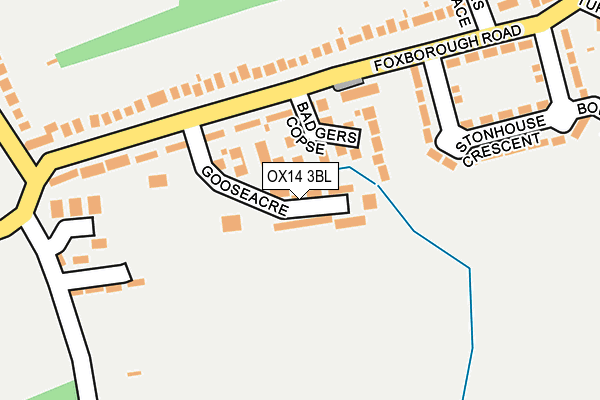 OX14 3BL map - OS OpenMap – Local (Ordnance Survey)