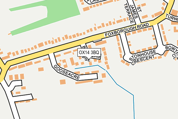 OX14 3BQ map - OS OpenMap – Local (Ordnance Survey)