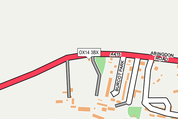 OX14 3BX map - OS OpenMap – Local (Ordnance Survey)