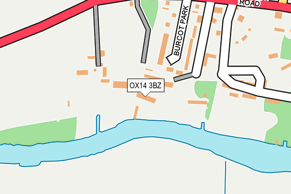 OX14 3BZ map - OS OpenMap – Local (Ordnance Survey)