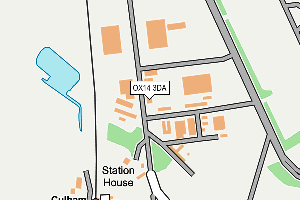OX14 3DA map - OS OpenMap – Local (Ordnance Survey)