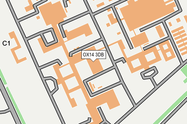 OX14 3DB map - OS OpenMap – Local (Ordnance Survey)