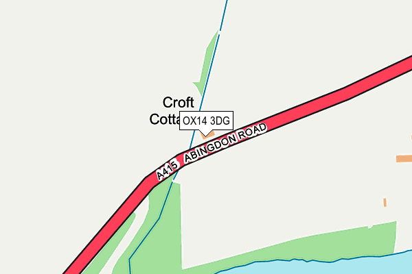 OX14 3DG map - OS OpenMap – Local (Ordnance Survey)