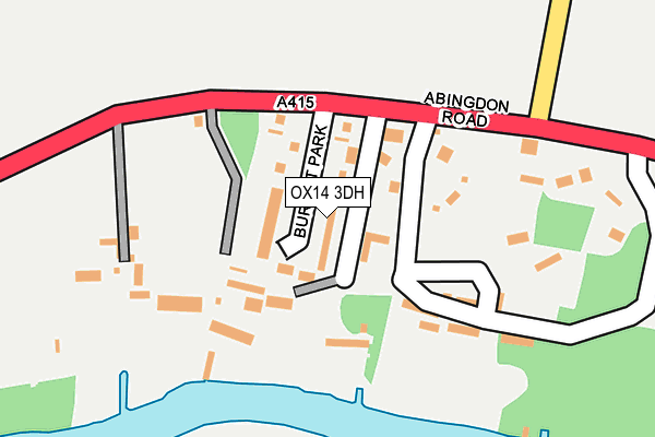 OX14 3DH map - OS OpenMap – Local (Ordnance Survey)