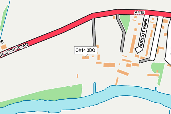 OX14 3DQ map - OS OpenMap – Local (Ordnance Survey)