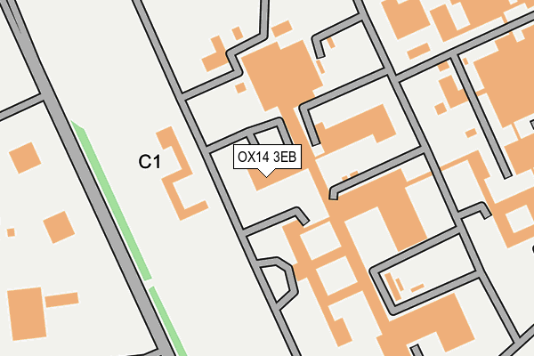 OX14 3EB map - OS OpenMap – Local (Ordnance Survey)