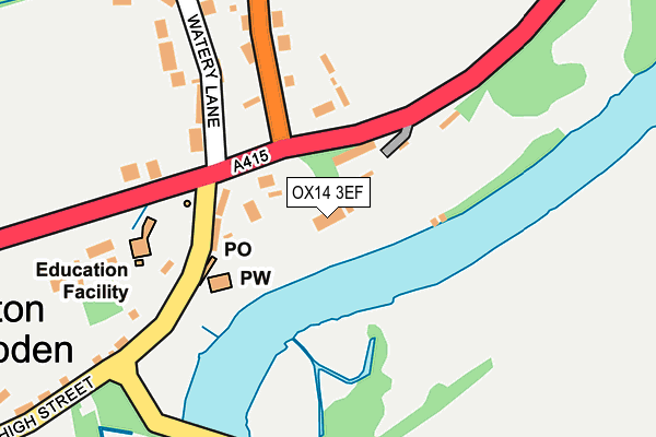 OX14 3EF map - OS OpenMap – Local (Ordnance Survey)