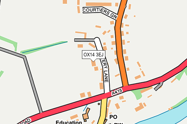 OX14 3EJ map - OS OpenMap – Local (Ordnance Survey)